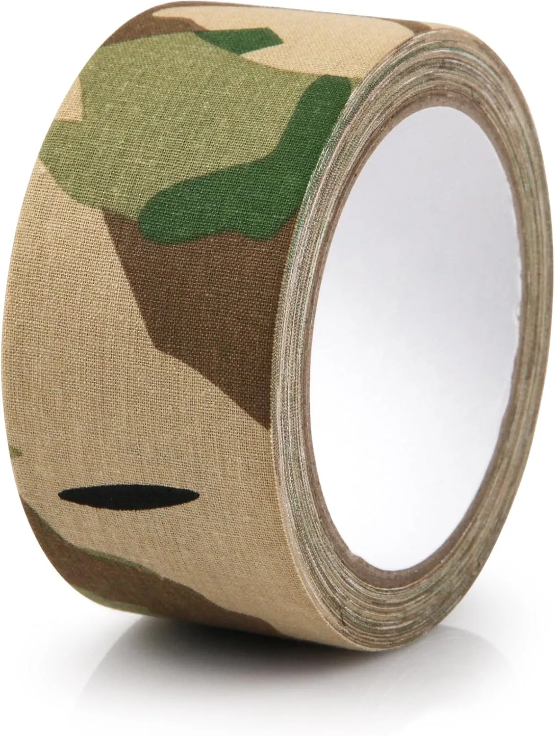 1 Roll Camo Tape No Residue,Camouflage Duct Stealth Tape,Waterproof Camo Cloth Tape 1.97"×32.8ft for Outdoor Hunting Camping (Green)