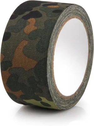 1 Roll Camo Tape No Residue,Camouflage Duct Stealth Tape,Waterproof Camo Cloth Tape 1.97"×32.8ft for Outdoor Hunting Camping (Teban Camo)