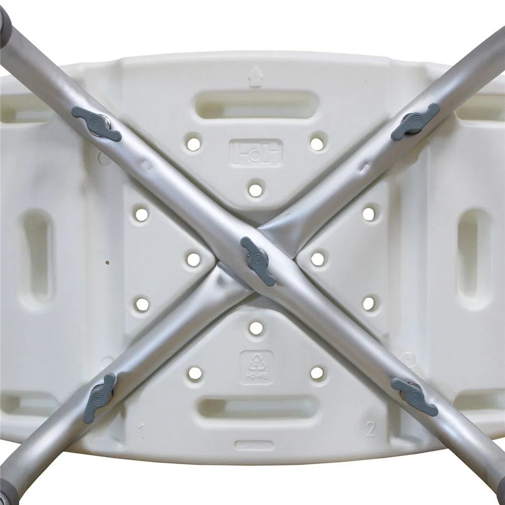1.35MM Simple White Bath Chair - Lightweight and Durable