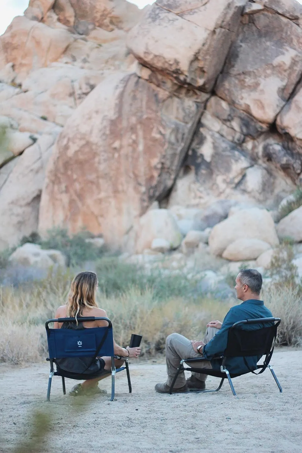 2 Pack of Neso XL Beach Chairs, Extra Large, Water Resistant with Shoulder Strap and Slip Pocket - Folds Thin (Black)