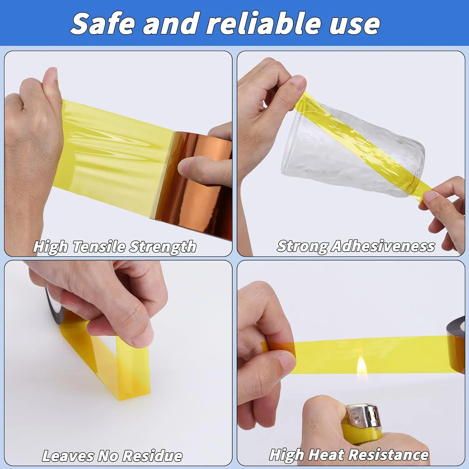2 Rolls 75mm × 50m (164ft) Sublimation Tape Heat Transfer Tape, Heat Resistant Tape Sublimation Bulk, Brown Heat Transfer Tape for Sublimation Press Electronic Soldering Insulation, No Residue