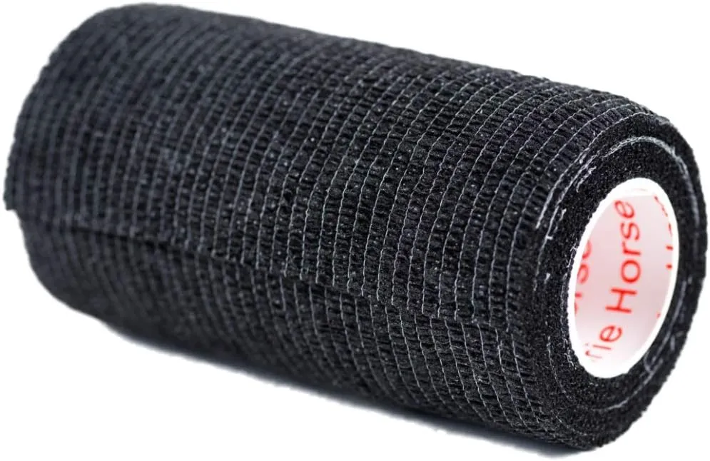 3 Inch Self Adhesive Medical Bandage Wrap Sport Tape (Black Bean) (24 Pack) Strong Elastic Self Adherent Cohesive First Aid Sport Flex Rolls for Wrist Ankle Knee Sprains and Swelling