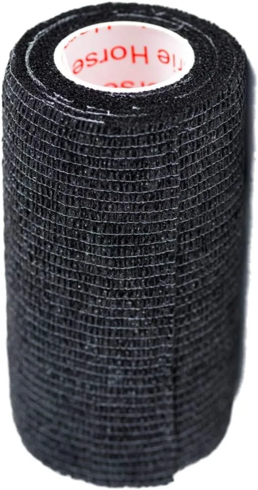 3 Inch Self Adhesive Medical Bandage Wrap Sport Tape (Black Bean) (24 Pack) Strong Elastic Self Adherent Cohesive First Aid Sport Flex Rolls for Wrist Ankle Knee Sprains and Swelling