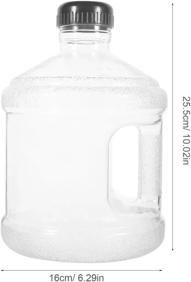 3 Liter Water Jug - Portable Water Bottle with Lid, 1 Gallon Reusable Large Water Container with Handle, for Water Dispenser Outdoor Sports