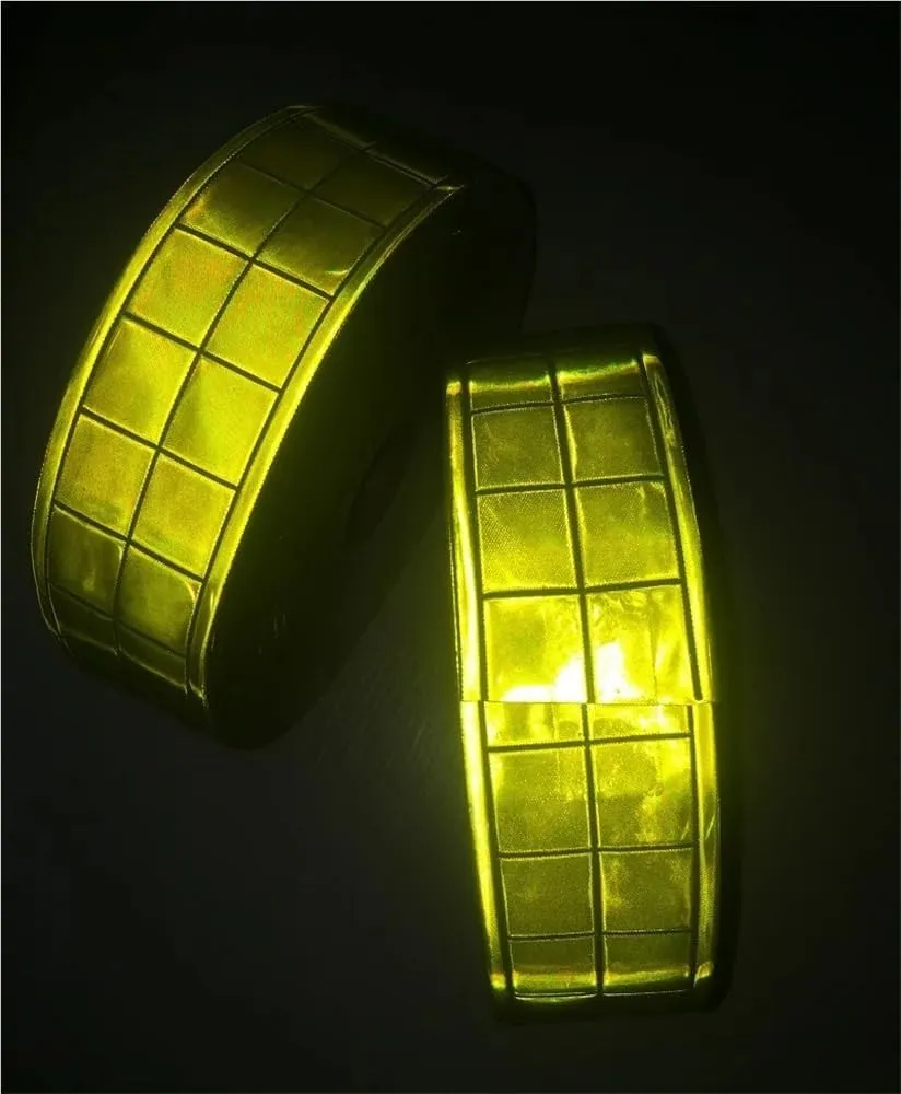 3 Roll Outdoor Safety Waterproof Reflective Tape Used for Bicycles Pets Road Signs Cars Helmets Mailboxes and Outdoor Equipment Warning Safety Reflective Stickers(Fluorescent Yellow)