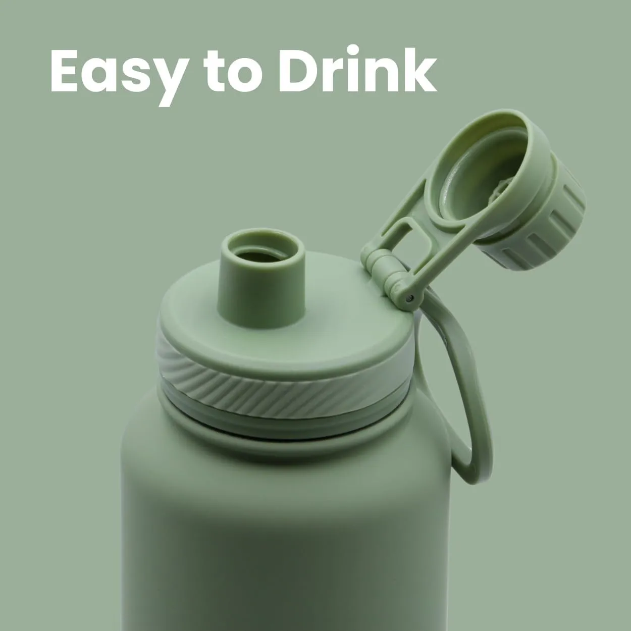 32 oz vacuum insulated stainless steel water bottle with spout lid for cold water drinks, sports, travel, outdoor and school (Ether)