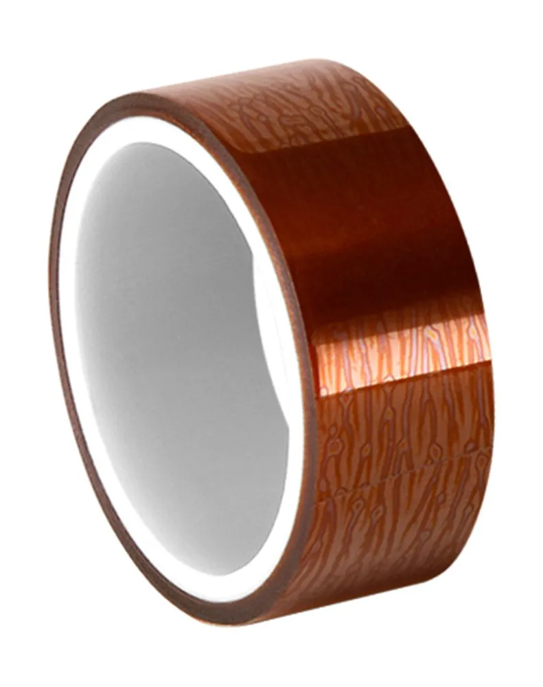 3M 5413 Amber Polyimide/Silicone Adhesive/Kapton Film Tape -100 to  500 Degrees F Temperature Range, 5" Length, 0.625" Width, Roll
