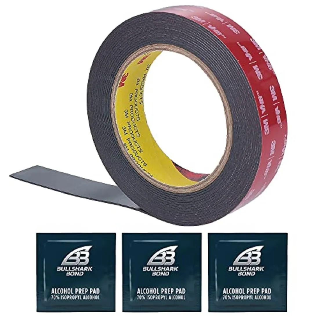 3M Double Sided Tape Heavy Duty, 15ft x 1in Two Sided Waterproof Foam Mounting VHB Tape, Strong Adhesive Multipurpose for Car, Automotive, Wall, Outdoor, LED Strip Lights