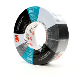 3M Duct Tape 6969 Black, 48 mm x 54.8 m 10.7 mil, 24 per case In