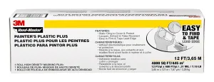 3M Hand masker Painters Plastic Plus MFB-12, 12 ft x 400 ft x .31 mil(3,65 m x 121 m x .00787 mm)