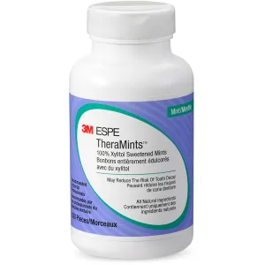 3M Medical TheraMints 100% Xylitol Sweetened Mints, Mint Flavor, 520 Mint Bottle