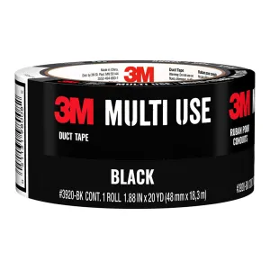 3M Multi-Use Duct Tape, 48mm x 18.2m, Black (3920-BK)