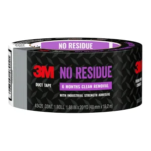 3M No Residue Duct Tape, 48mm x 18.2m (2420)