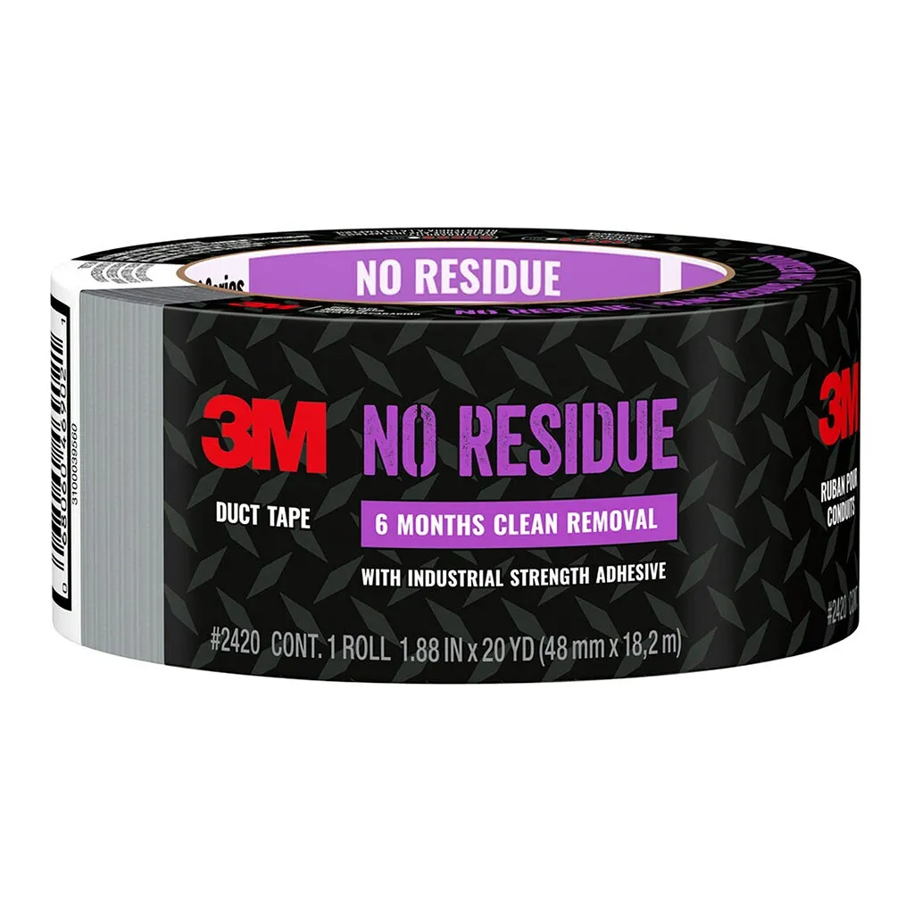 3M No Residue Duct Tape, 48mm x 18.2m (2420)