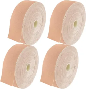 4 Rolls Kinesiology Tape Roll Sports Tape Athletic Kinesiology Tapes Beige Uncut 1.5inch Waterproof 1.5" Knee Tape Self Adhesive for Shoulder Muscle Joint Pain