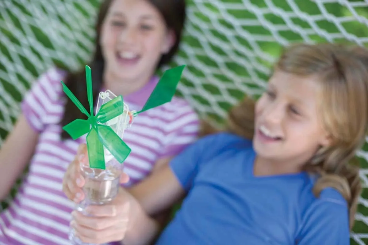4M Toysmith, Green Science Windmill Generator Kit, DIY Science Kit With LED Lights, For Boys & Girls Ages 8  (Packaging May Vary)