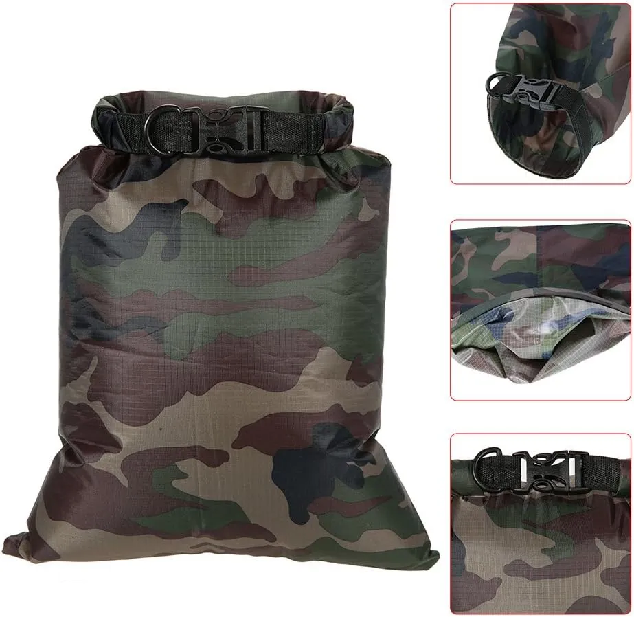 5 Pcs Outdoor Waterproof Storage Bags Dry Sacks Smartphone Camera Storage Bags for Drifting Water Sports