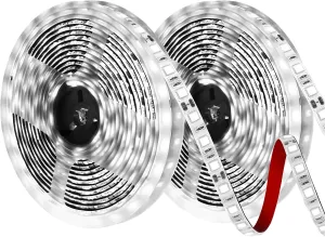 50ft Pontoon Boat Lights Marine LED Strip Lights 12V Waterproof, Interior Light Deck Light for Jon Boat, Kayak, Fishing Boats, Bass Boats (White)