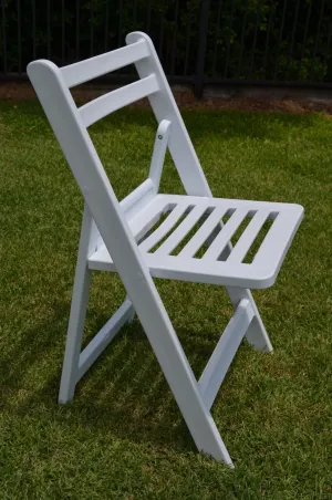 52  BULK - Slatted White Americana - Resin/Plastic