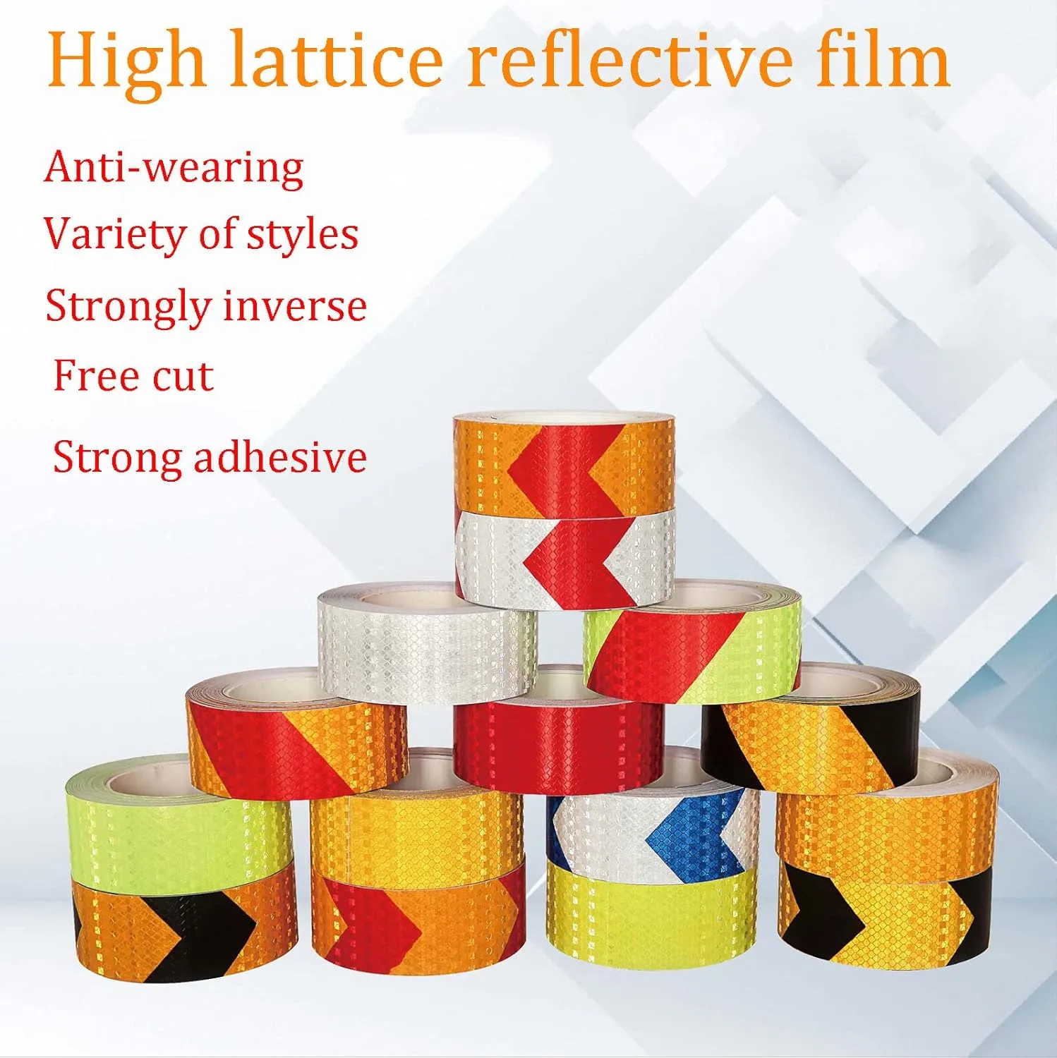 5Cm*25M Reflective Tapes Safety Reflective Warning Stickers, Waterproof Outdoor Bicycle Rim Reflector Tape, Thin Reflective Sticker Rolls for Bikes