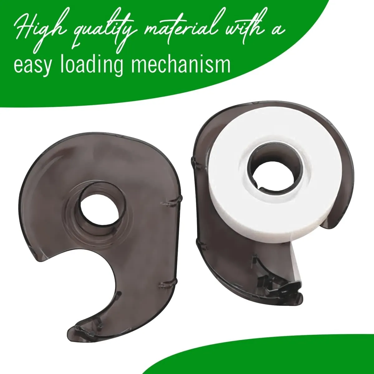 6 Rolls Invisible Tape with 2 Refillable Tape Dispensers, Writable Tape Refills for Dispenser, 3/4 x 1296 Inches, Matte Gift Wrapping Tape for Home, Office, School