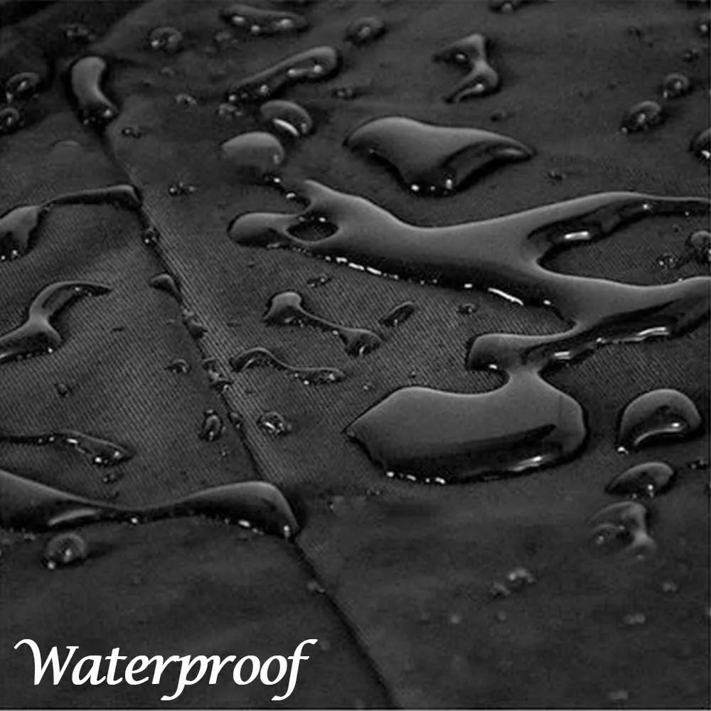 60 Inch Kamado Ceramic BBQ Grill Cover Heavy Duty Waterproof Outdoor Big Large Green Egg XL Grill Station Table Cover, Black