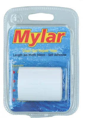 AB Tools Mylar Kevlar Sail Repair Tape 50mm Wide 3m Roll Yacht Dinghy Clear Window