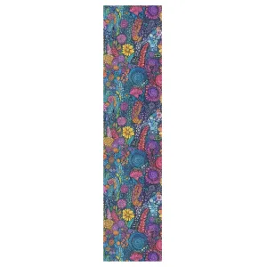 Abstract Flower Pattern Colorful Oil Painting Grip Tape roll Skateboard Non Slip Grip Tape for Scooter Longboard Griptape Waterproof Cruiser Griptape, 44×10 Inch