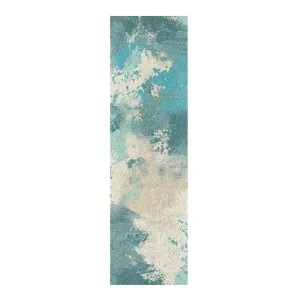 Abstract Turquoise Beige Skateboard Grip Tape roll Waterproof Grip Tape for Scooter Grip Tape Designs Longboard Anti Slip Mini Cruiser Skateboard Grip, 33×9 Inch