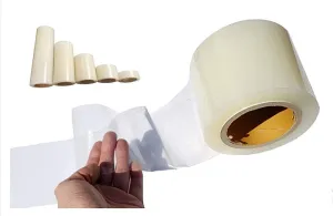 Adhesive Surface Protective Tape - No Residue Removable Film Roll Scratch Protect Cover Smooth Surface Covering Shield for Glass Metal Plastic Clear 1.9 Inches x 164 Yards