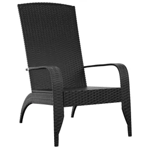Adirondack Chair Lounge Patio Lawn Chair Outdoor Seating Poly Rattan