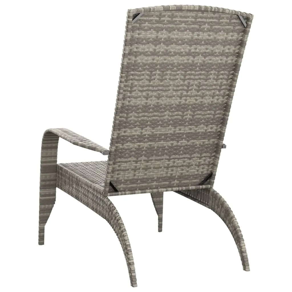Adirondack Chair Lounge Patio Lawn Chair Outdoor Seating Poly Rattan