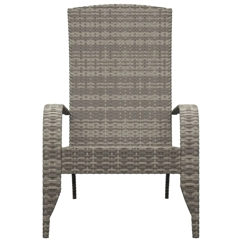 Adirondack Chair Lounge Patio Lawn Chair Outdoor Seating Poly Rattan