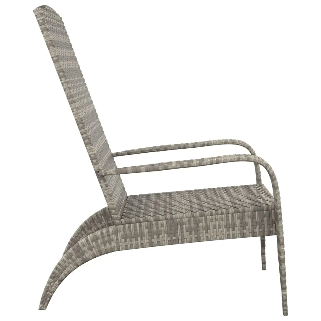 Adirondack Chair Lounge Patio Lawn Chair Outdoor Seating Poly Rattan
