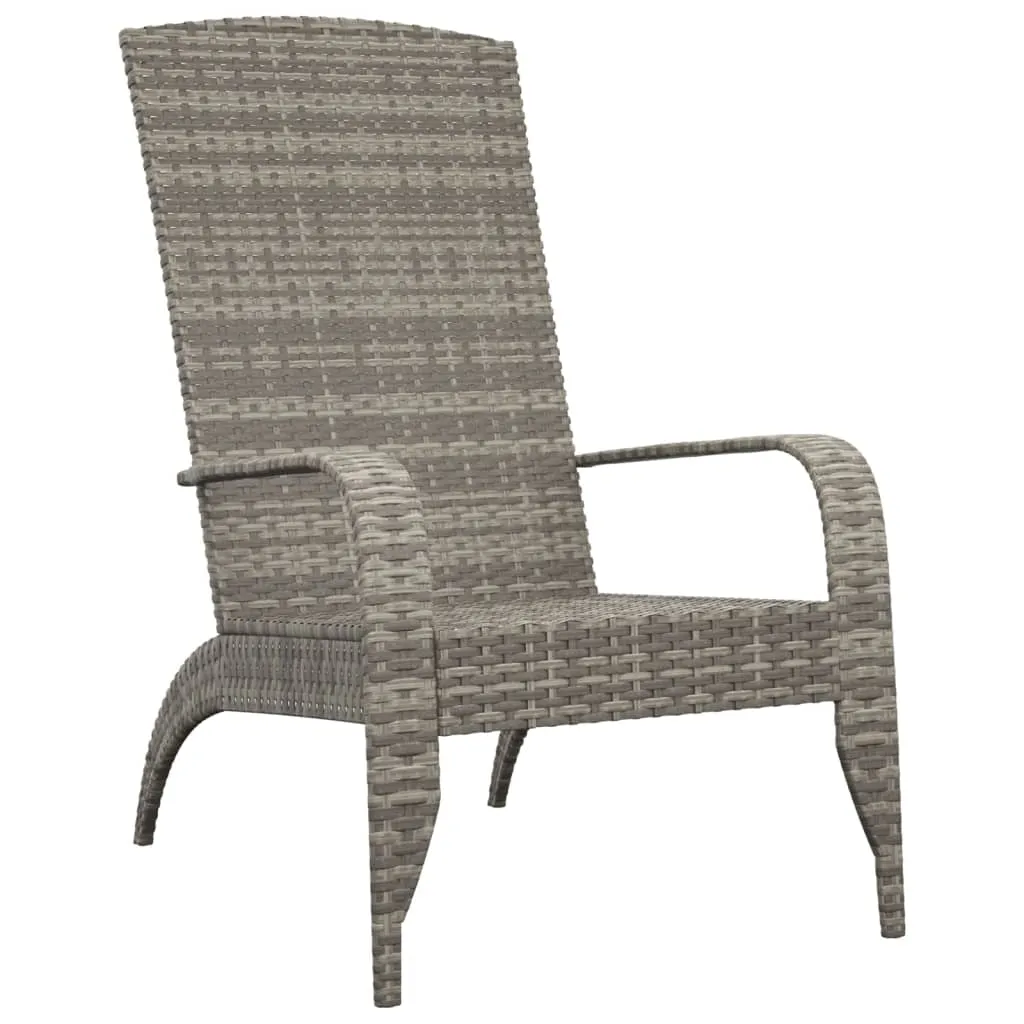 Adirondack Chair Lounge Patio Lawn Chair Outdoor Seating Poly Rattan