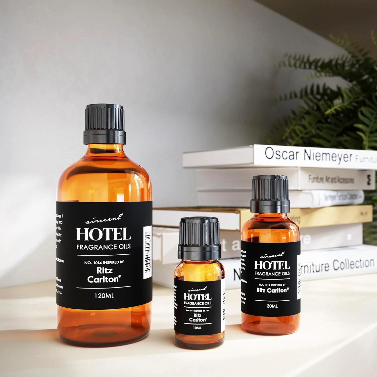 AirScent Hotel Diffuser Oil Inspired by The Ritz Carlton Hotel Scent - Premium Fragrance Oil No. 1014 for Ultrasonic and Waterless Diffusers and Crafting - 120 mL, 4 fl oz Glass Dropper Bottle