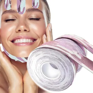 Akissos Wrinkle Tape for Face, Kinesiology Tape for Face, Smile Line Wrinkle Patches - Skin Care Tools - Forehead Patches for Wrinkles - V Line Lifting Mask - 2.5cm*5m