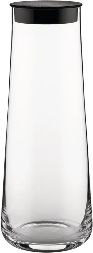Alessi Eugenia NF09/3100 - Designer Carafe with Silicone Stopper, Minimalist Aesthetic, in Crystal Glass, 110 cl