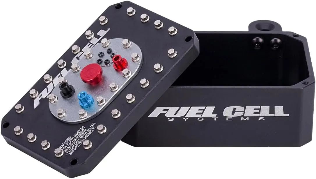 Aluminum Cell Receiver Box/Electric Box/Fuel Tank for 1/10 RC Crawler Car SCX10 PRO Roll Cage RR10 Capra RR10 TRX6 VS4-10 Simulated Fuel Tank (Black)