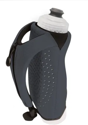 Amphipod Hydraform Ergo-Lite Handheld Water Bottle, BPA-Free Minimalist Insulated Hydration for Ultra-Running & Walking - Charcoal - 10.5 oz