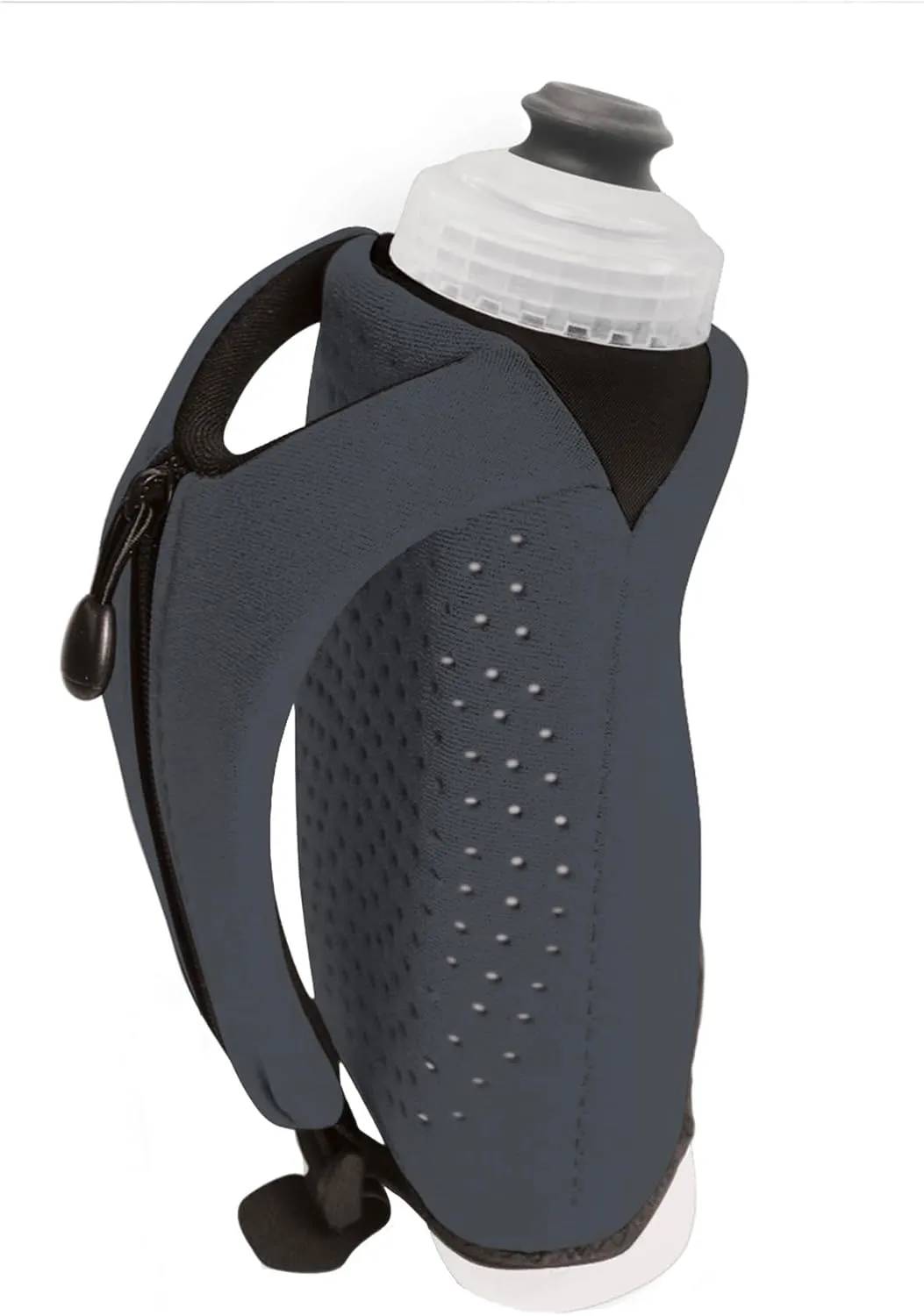 Amphipod Hydraform Ergo-Lite Handheld Water Bottle, BPA-Free Minimalist Insulated Hydration for Ultra-Running & Walking - Charcoal - 10.5 oz