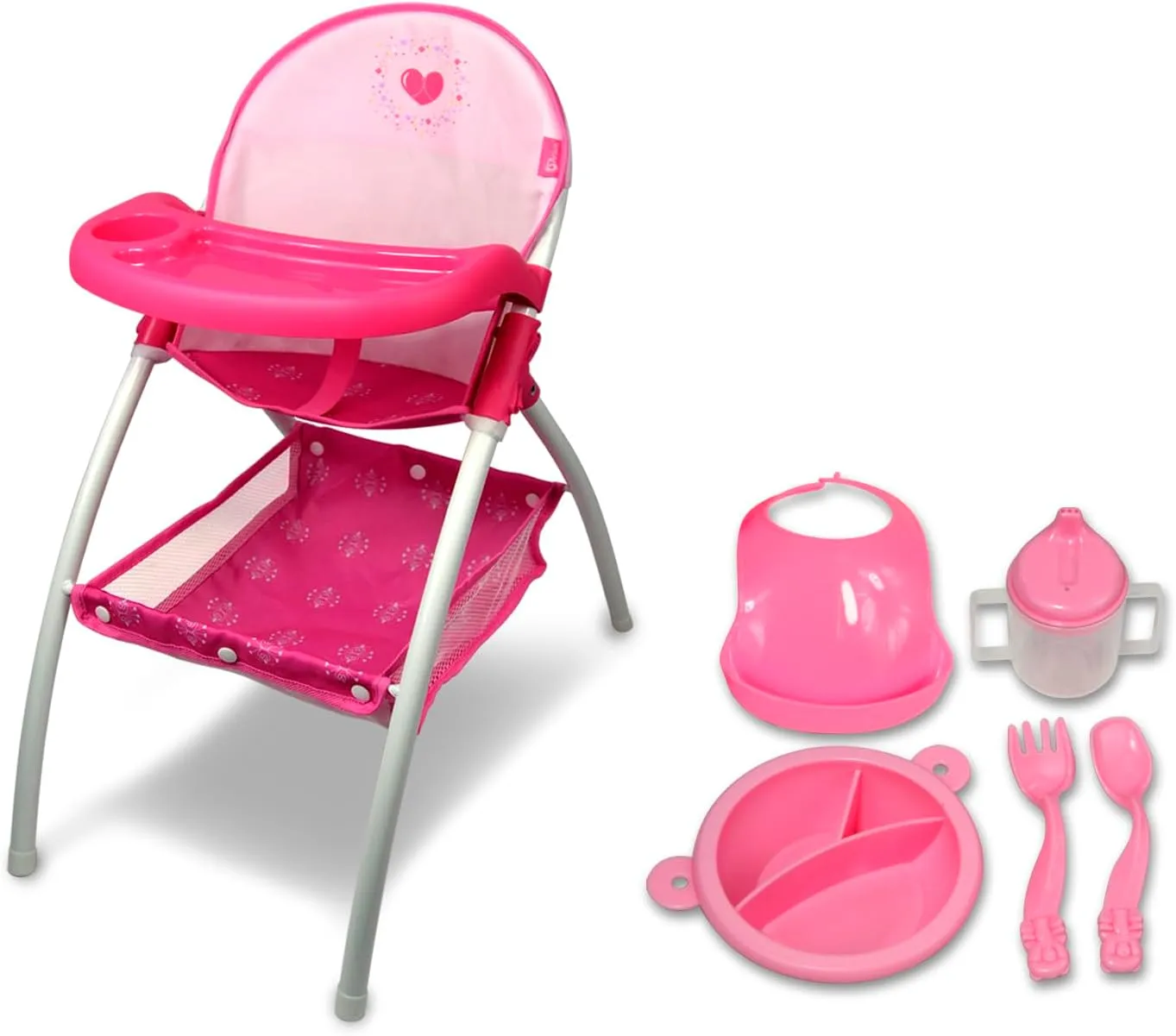 Anivia Baby Doll High Chair, Toy High Chair for Baby Doll (DH010A Pink)