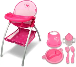 Anivia Baby Doll High Chair, Toy High Chair for Baby Doll (DH010A Pink)