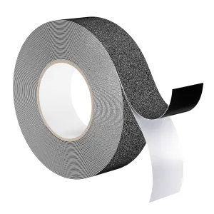 Anti Slip Tape, Grip Tape, Non Slip Stair Treads, Non Skid Strips, Stair Grips, Traction Strips, Outdoor Step Treads, For Steps, Skateboard Grip, Anti Skid, Safety, Adhesive, Black, 2IN x 60FT Roll