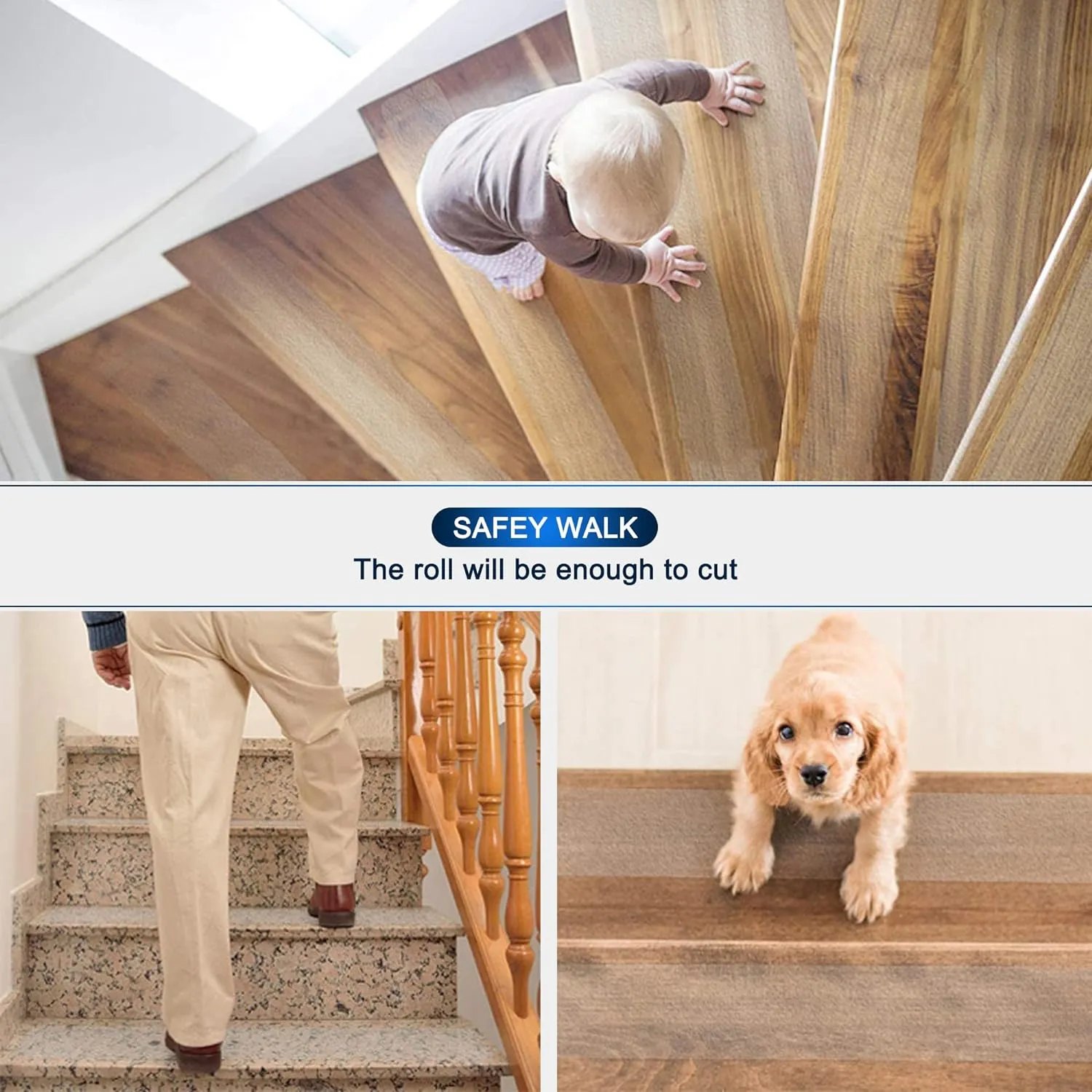 Anti Slip Transparent Anti Slip Tape, 2 inch by 33 feet, Non-Slip Traction Grip Tape to Tubs, Boats, Stairs, Clear, Soft, Comfortable for Bare feet