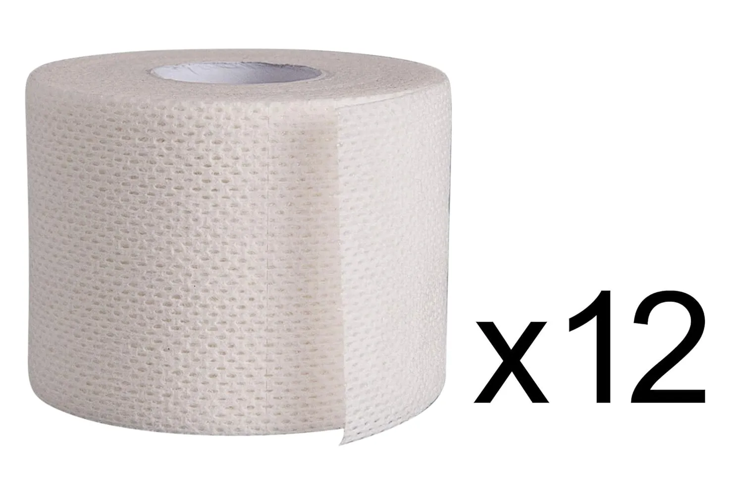 Areza Medical Surgical Tape - Porous Skin Soft Fabric Cloth Adhesive Tape - Fabripore - 2" x 10 yds. (5 cm x 9 m) - 12 Rolls per Box - FSA/HSA Approved