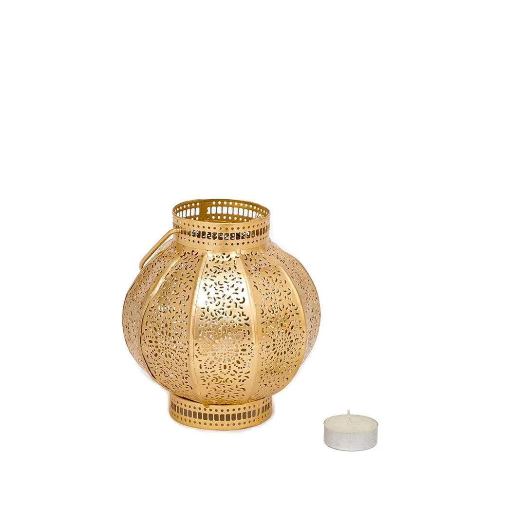 Arhaan Etched Lantern | Hanging Candle Stand