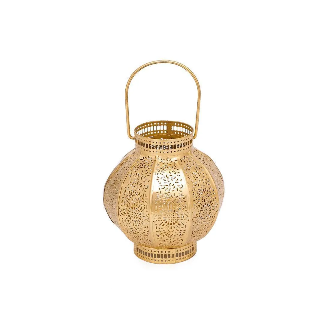 Arhaan Etched Lantern | Hanging Candle Stand