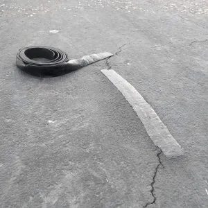 Asphalt Crack Filler Tape for Tarmac Parking lot and Driveway Rubberized Crack Repair 2" Width 50' Length Heavy Duty 3mm Thick
