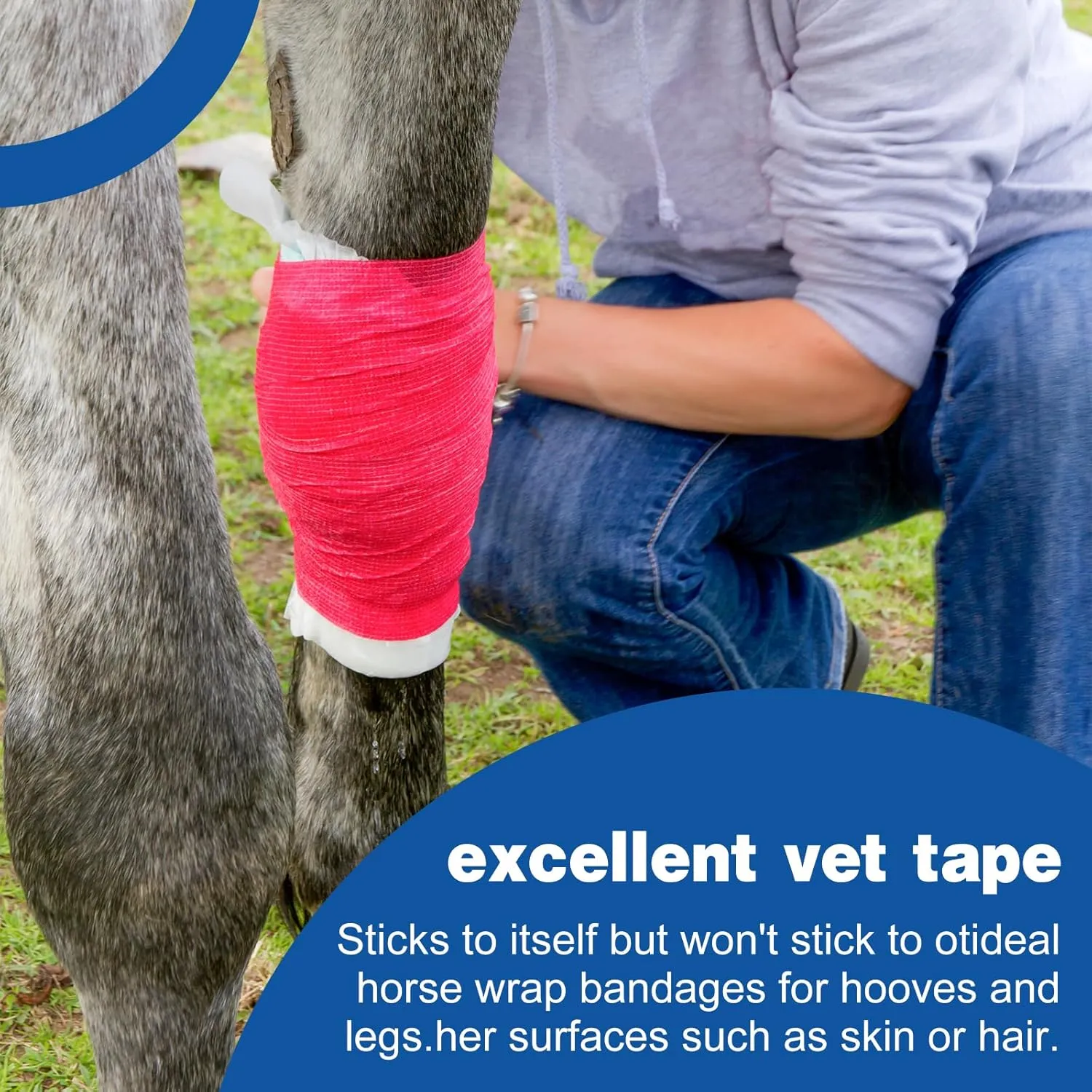 AZEN 18 Pack Self Adhesive Bandage Wrap, 4" X 5 Yards Elastic Cohesive Bandage Wrap, Color Athletic Tape, Tattoo Grip Tape Wra, Ankle Tape, Vet Wrap